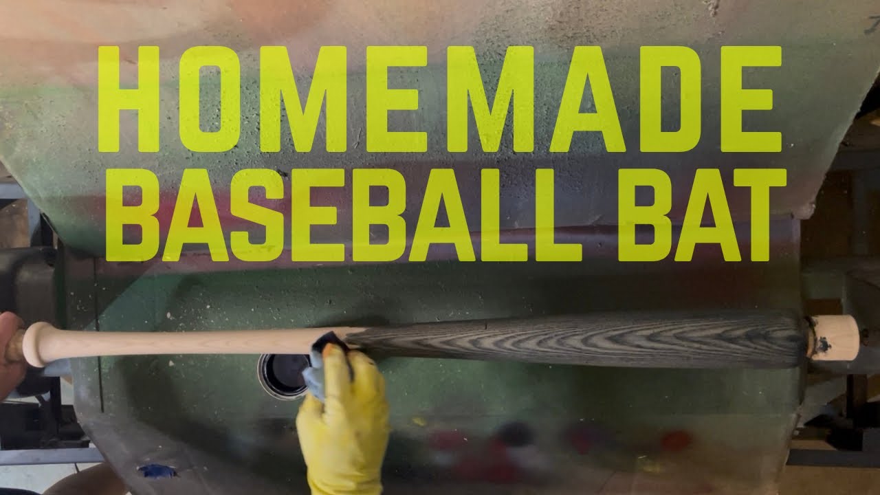 Trying some new wood stains on this custom bat! | Custom Baseball Bat Making Video