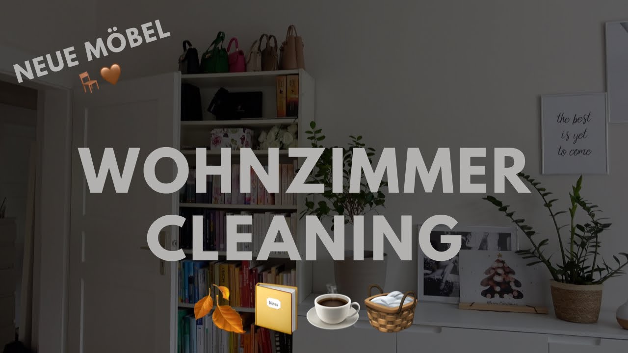 Schreibtisch sortieren, neues Bücherregal einräumen, Möbel umstellen CLEANING VLOG
