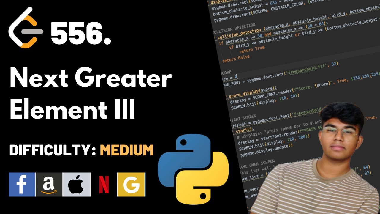 Следующий большой элемент III | Код Leet 556 | Объяснение теории + код Python