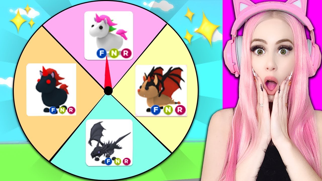 Mystery Wheel Decides Which LEGENDARY Pets I Trade In Adopt Me For 24 Hours... Adopt Me Trading