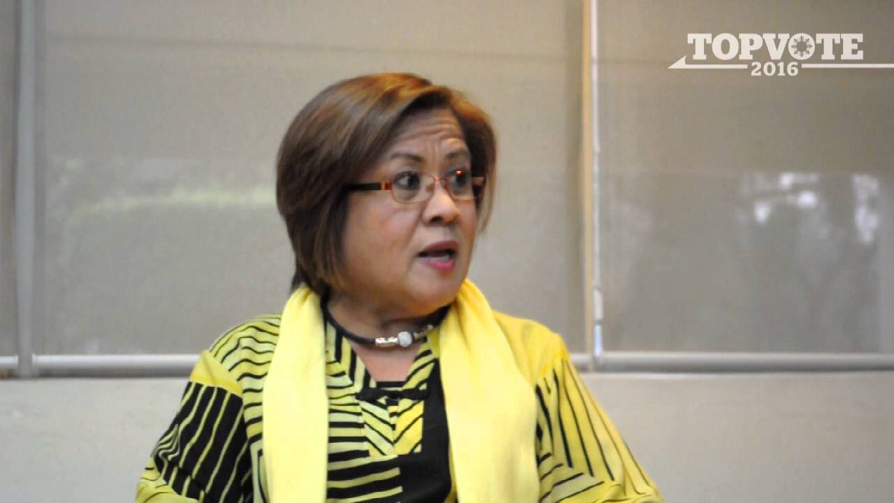 Leila de Lima on why she’s running