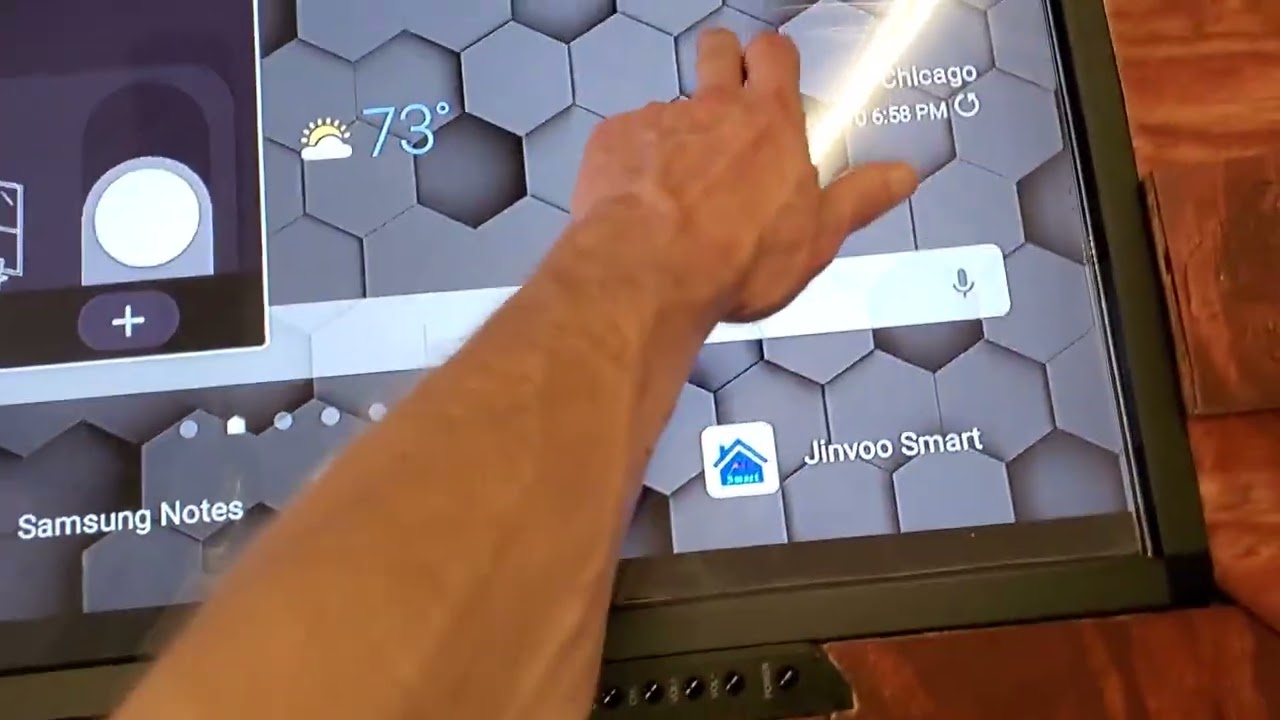 Home made tou hscreen table. 