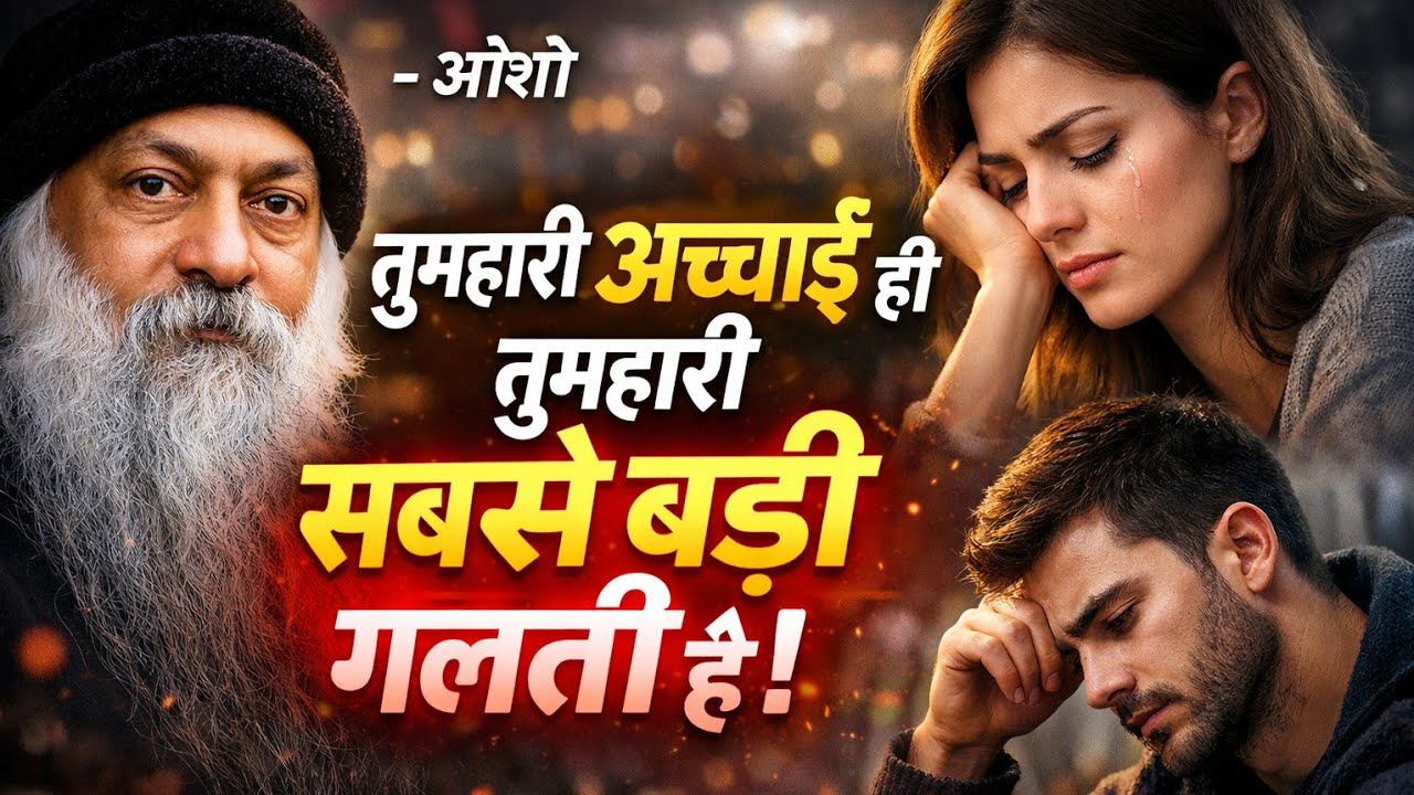 “तुम्हारी अच्छाई ही तुम्हारी सबसे बड़ी गलती है!” — Osho का कड़वा सच 💔