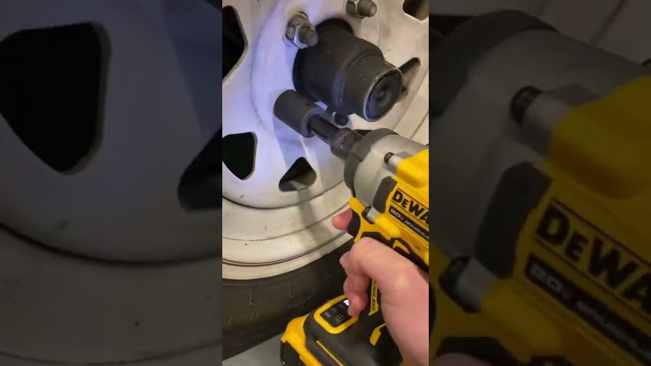 Dewalt DCF921 Compact Impact Wrench in action!