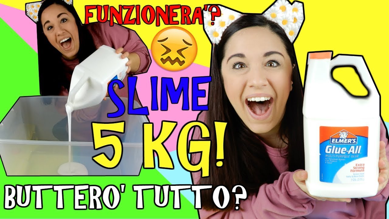 SLIME GIGANTE COLLA ELMERS 5 KILI! FUNZIONER&Aacute; O BUTTER&Oacute; TUTTO? Iolanda Sweets