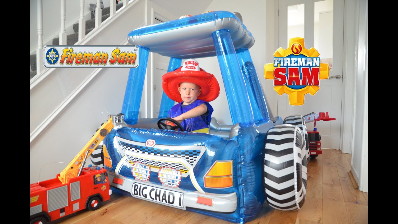 HUGE Fireman Sam Monster Truck Ball Pit Inflatable Feuerwehrmann Sam Show