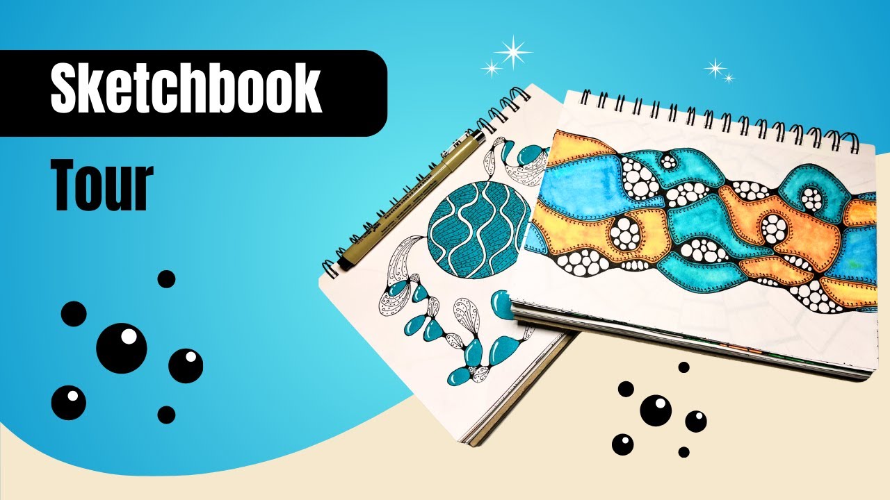 100 Zentangle Drawings from My Sketchbook! Easy Sketchbook Ideas