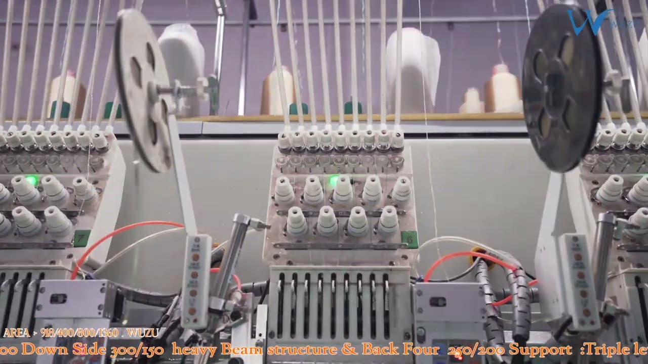 9 Needle 18 head Industrial Embroidery Machine | High Speed Multi Head Machine | #wazu_international
