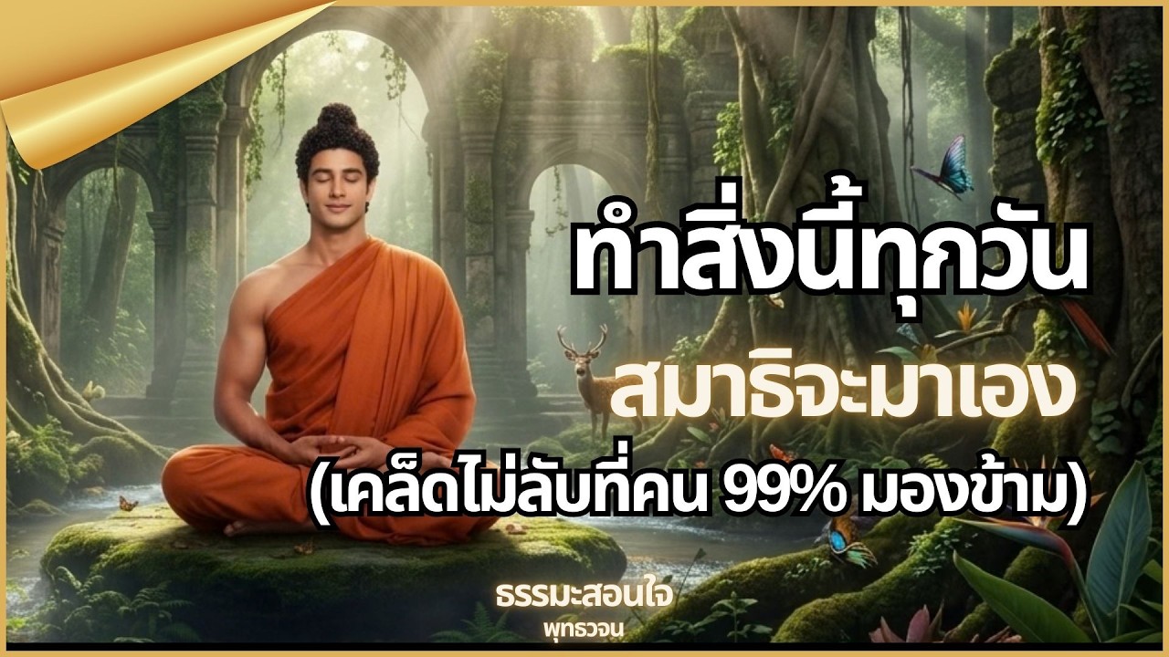 พุทธวจน : ทำสิ่งนี้ทุกวัน สมาธิจะมาเอง (เคล็ดไม่ลับที่คน 99% มองข้าม) | ธรรมะสอนใจ