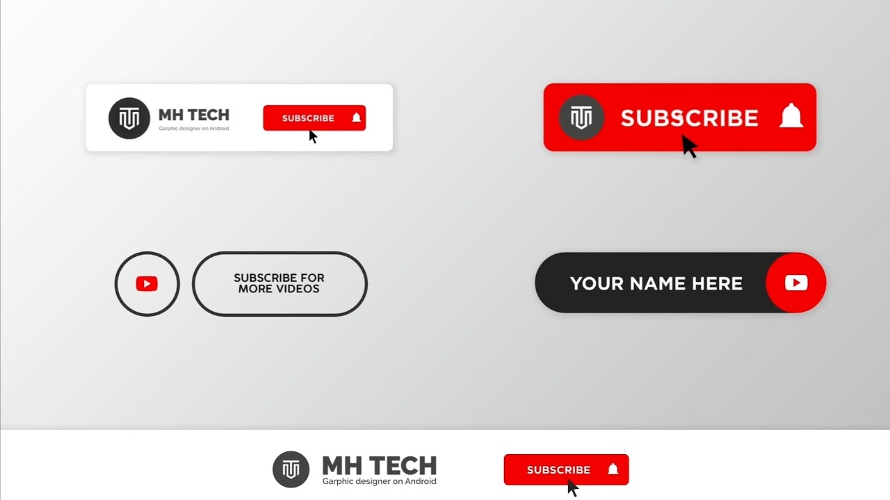 Subscribe Animation Template Pack For Alight Motion | Android/IOS | 2020