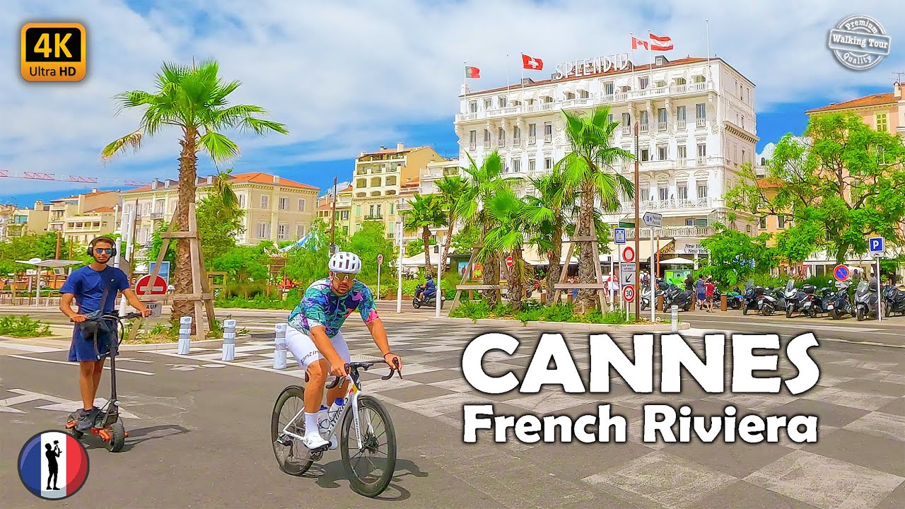 🇫🇷 CANNES French RIviera: A Journey Through Elegance and Heritage - Walking Tour 4K60fps
