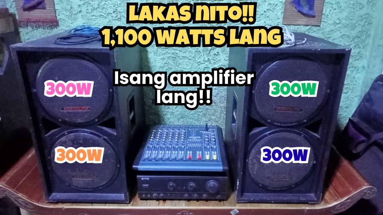 Ang LAKAS ni TAMASHI 1100 watts lang, kaya ang APAT na speaker
