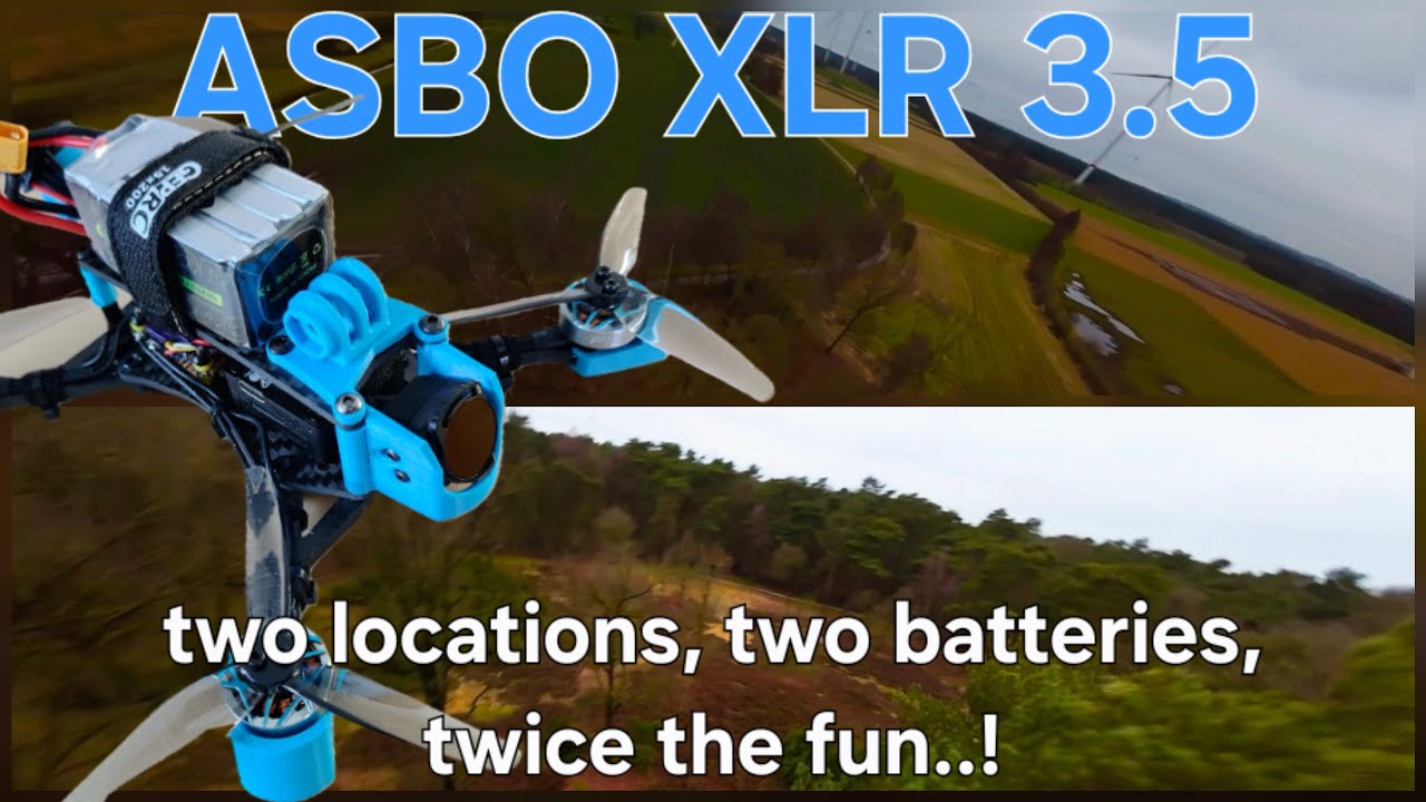 FPV Drone Flight - ASBO XLR 3.5 - DJI O3 Unit - Without action cam better than 5 inches I think 🤟