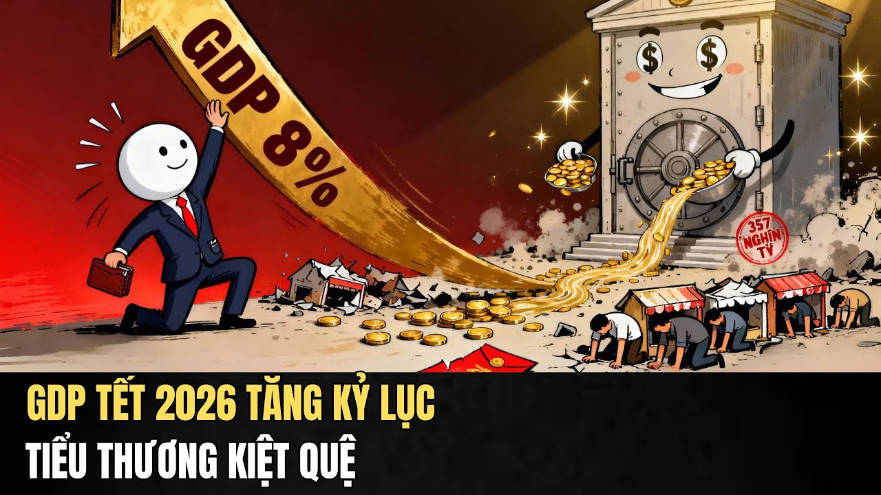 GDP Tết 2026: Tiểu Thương Kiệt Quệ, Nhịn Ăn Tiêu Để 
