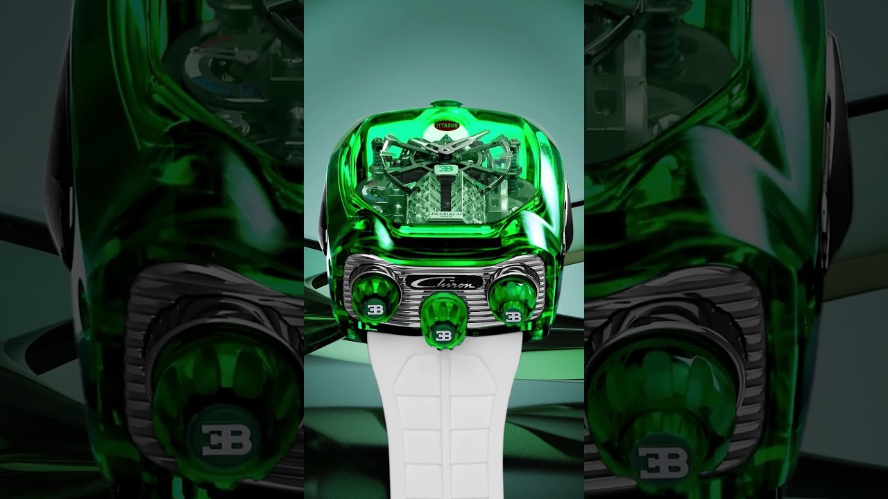The Jacob & Co. Bugatti Chiron Tourbillon Green Sapphire Crystal #shorts