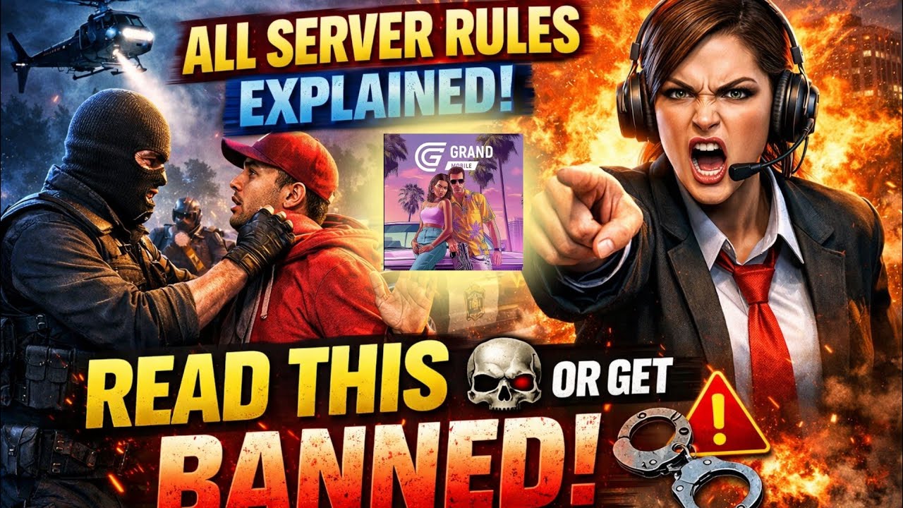 Grand Mobile RP FULL Server Rules Explained! ⚠️ Watch Before You Get BANNED 😱