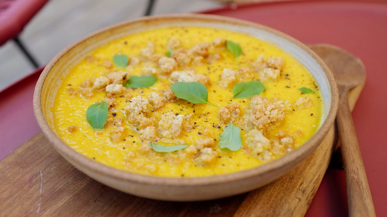 Soupe melon et basilic très rafraîchissante et facile à faire
