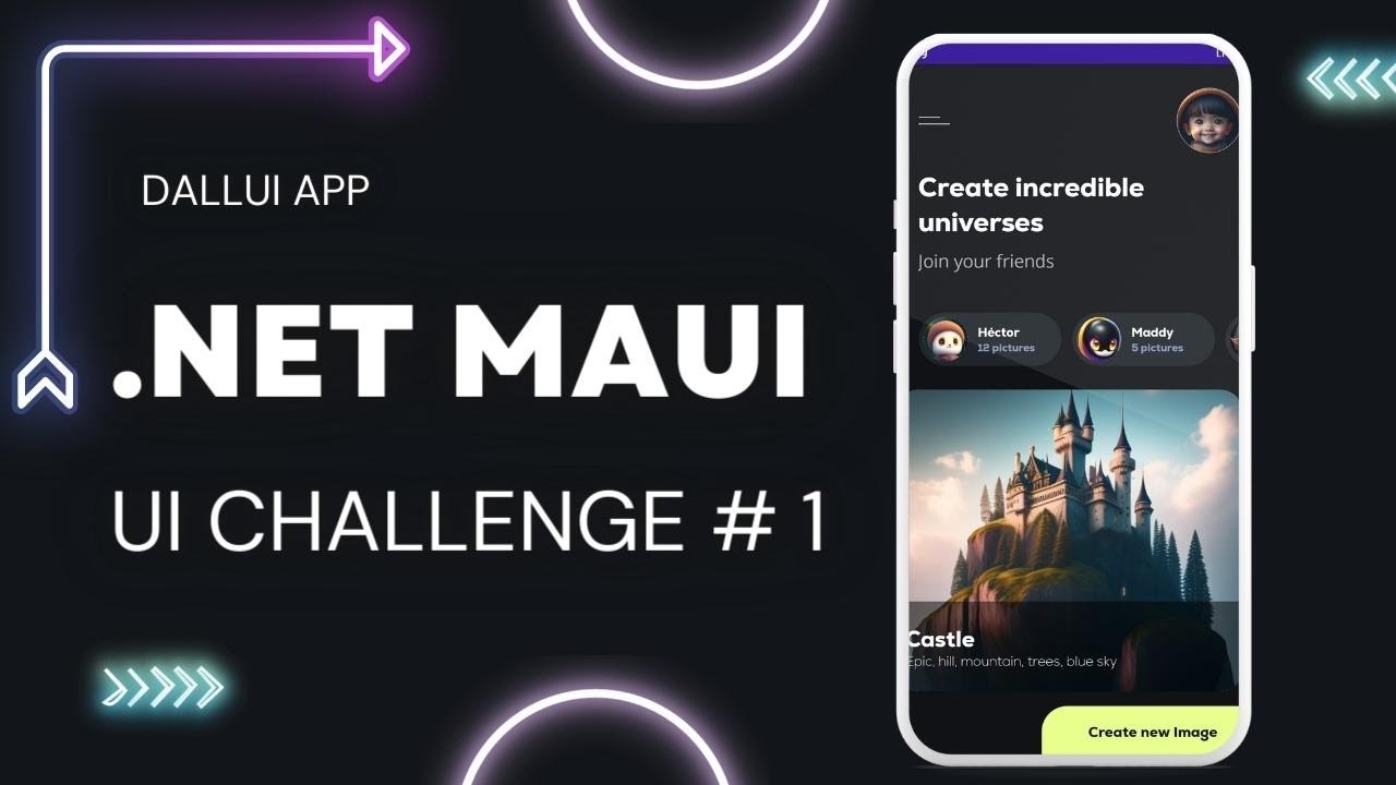 From Dribble to .NET MAUI - XAML App DALL-E Challenge