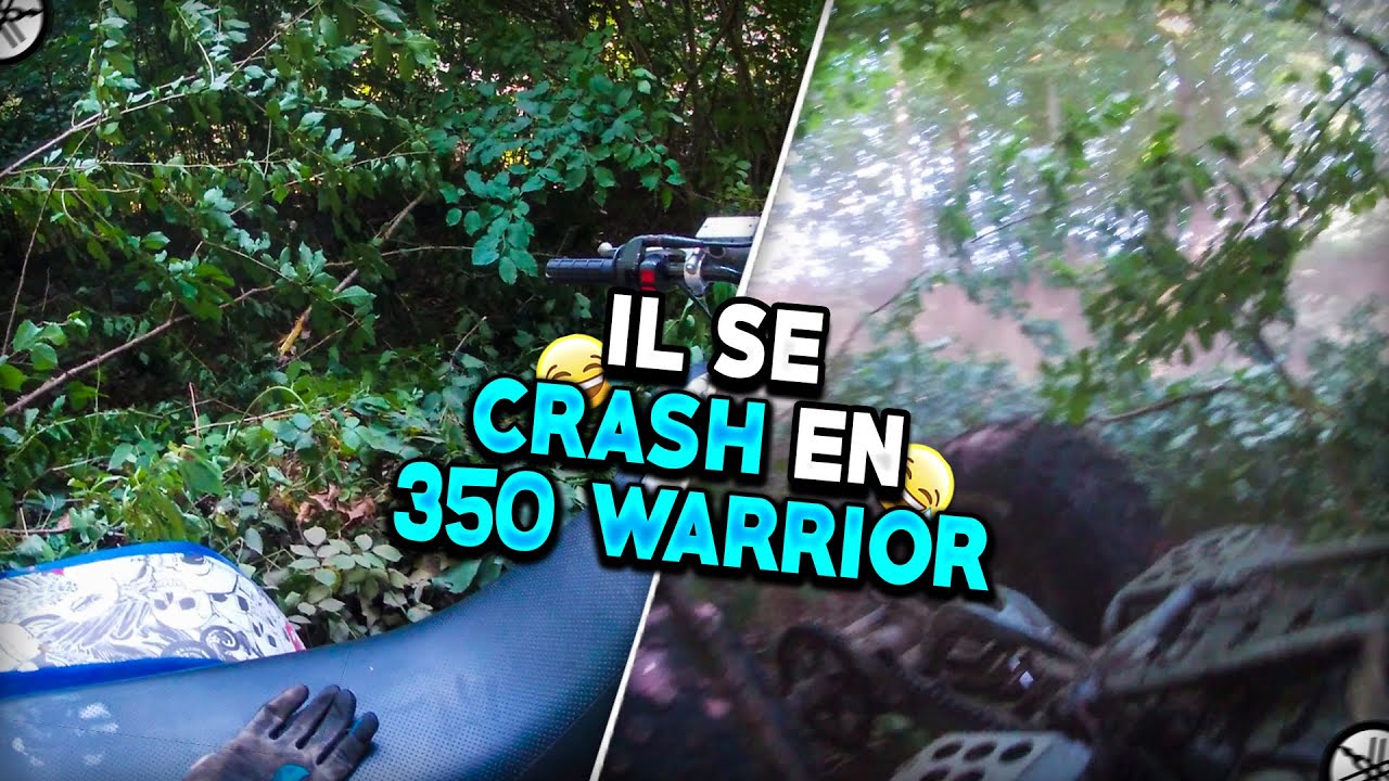 IL SE RETOURNE EN QUAD DANS LES BOIS ! (350 WARRIOR / 85 KX)