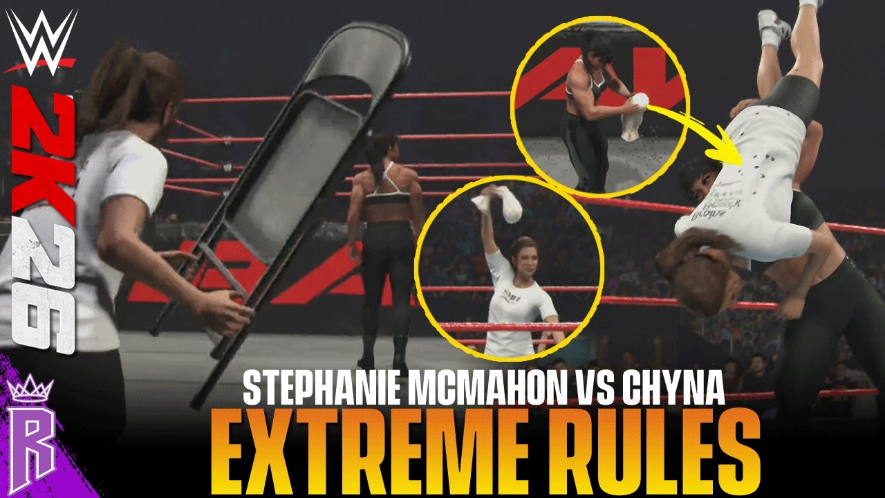 WWE 2K26 Gameplay: Chyna Vs Stephanie McMahon [Extreme Rules] #WWE2K26