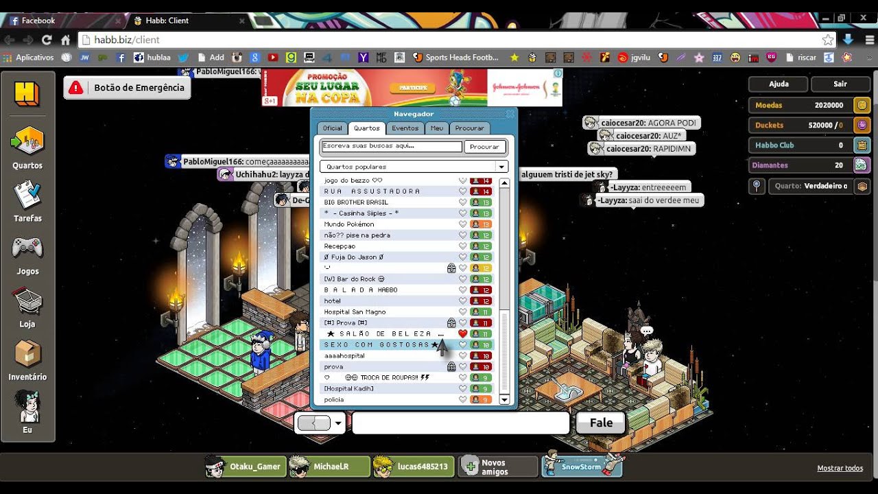 Eu Jogando Habbo- Habbo Hotel