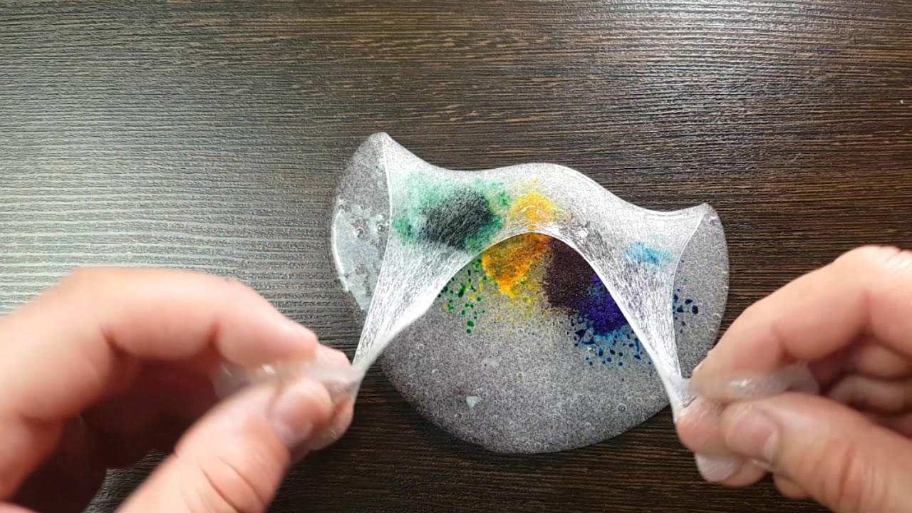 COLORING CLEAR SLIME / Раскрашиваю прозрачный слайм / Ideal Show