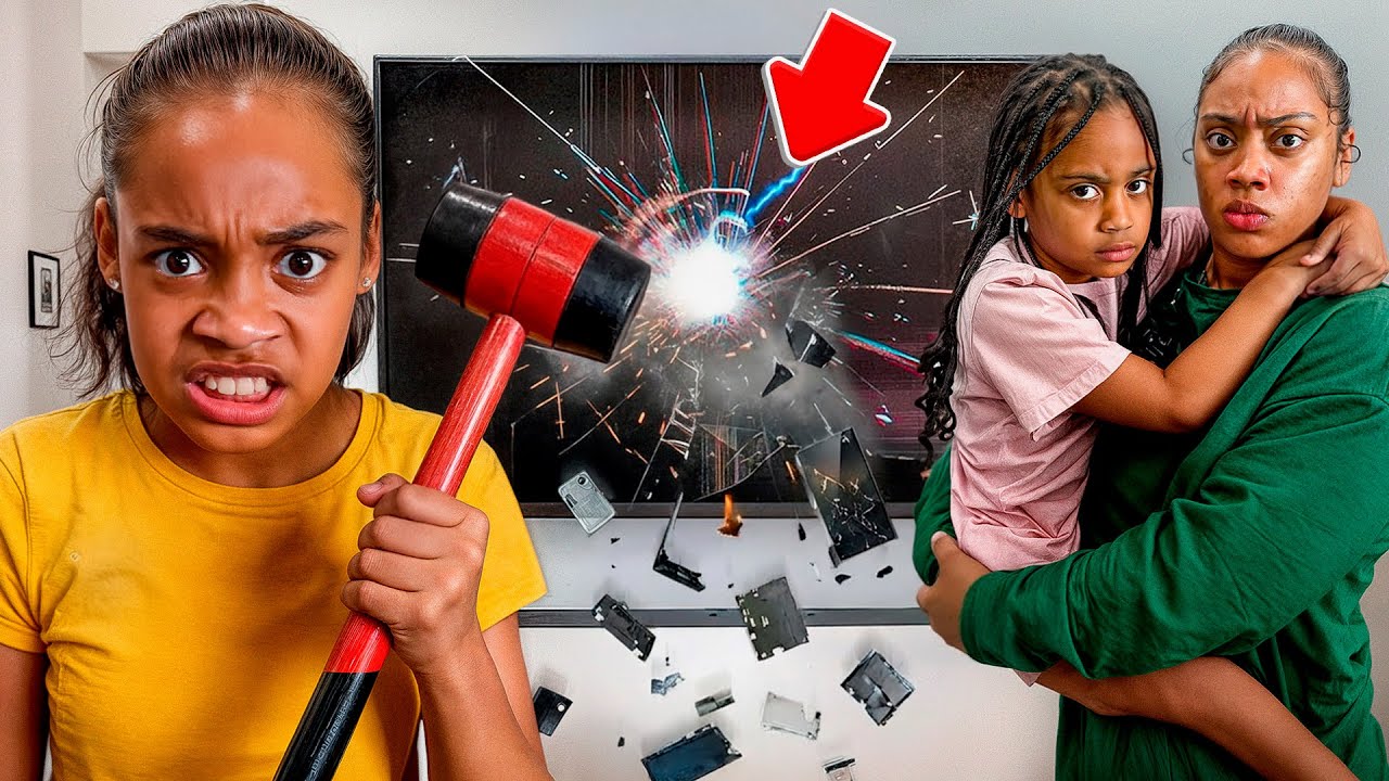 I GOT IN TROUBLE FOR BREAKING LONDYN TV…💔