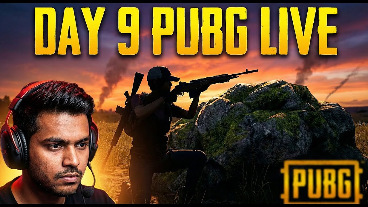 PUBG PC LIVE – Day 9 🔥 Tactical Clutch Challenge | Chicken Dinner?