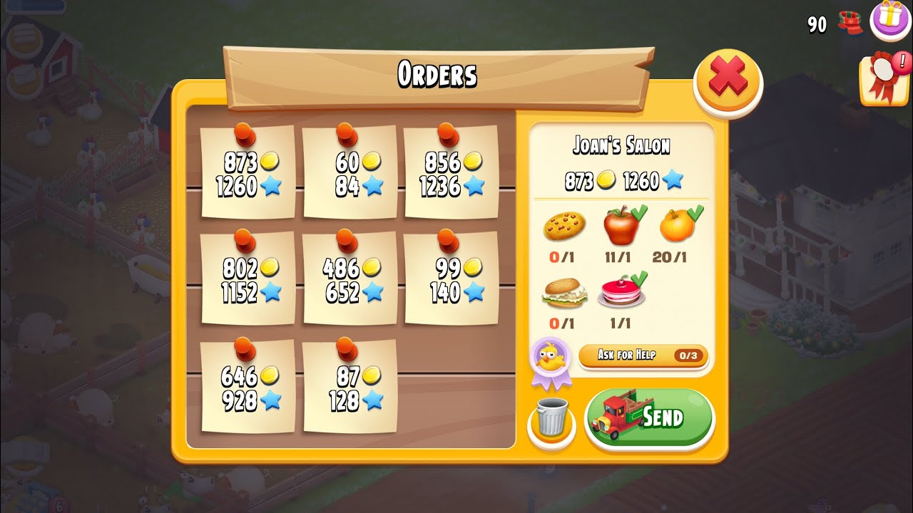 Hay Day episode 56, got large value orders 😃