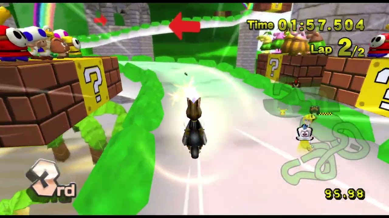 Mario Kart Wii (Deluxe) Custom Tracks - 150cc (1 Player) #302 with Cappy