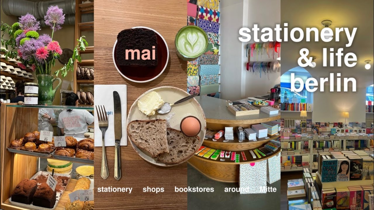 must-visit berlin stationery & cute shops, bookstores and bits of my life vlog