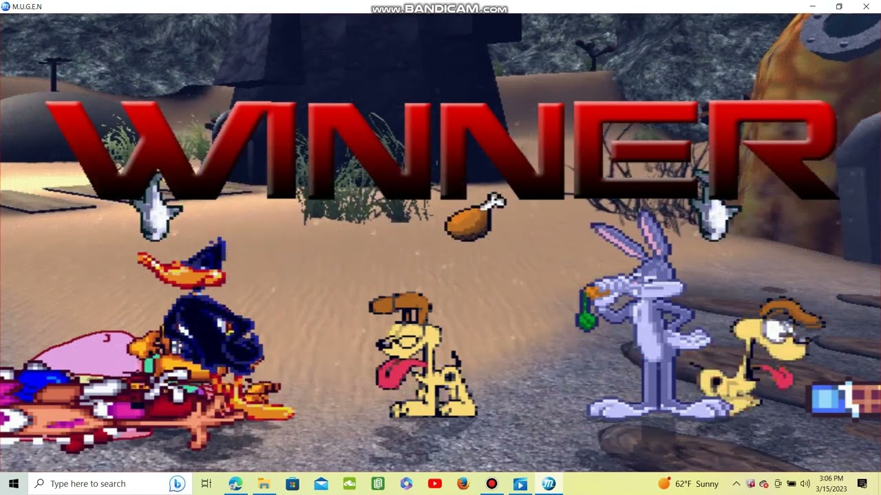 Sandal M.U.G.E.N Request 37: Team Ren vs Team Bugs Bunny
