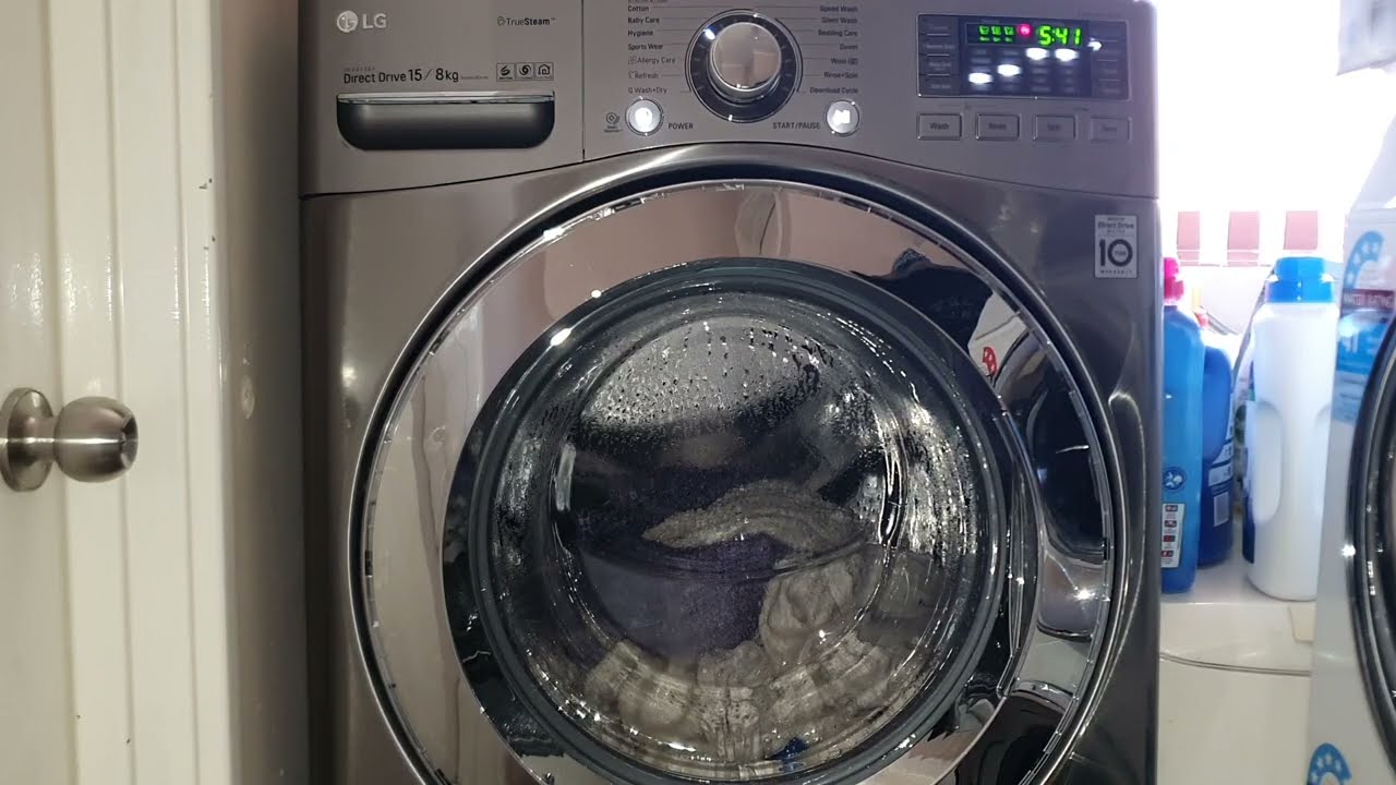 LG 15/8kg Washer/Dryer - Towels Wash and Dry!(max time video)