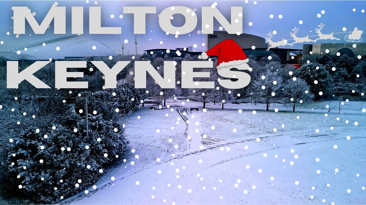 Snow in the UK | Milton Keynes | Christmas music