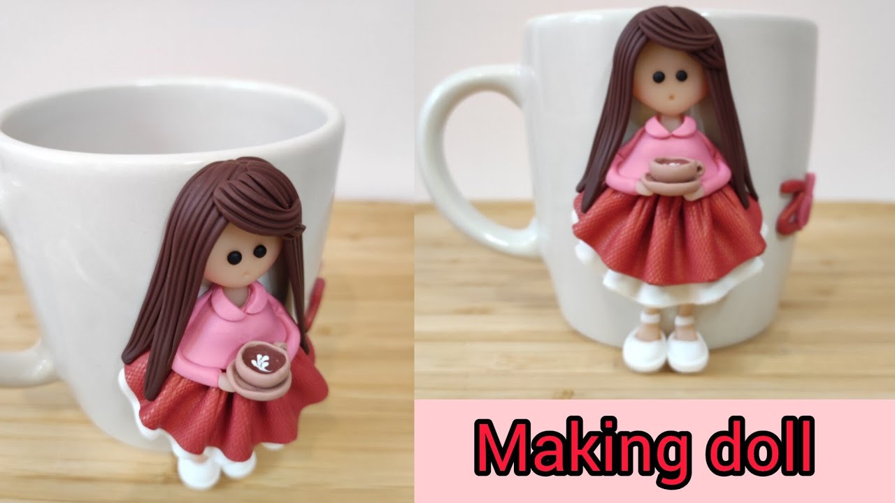 Making doll with polymerclay | #gift  #doll