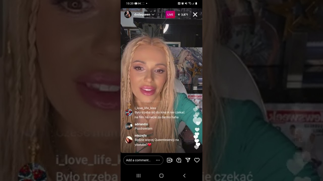 Doda instagram live marzec 2022 queentesencje