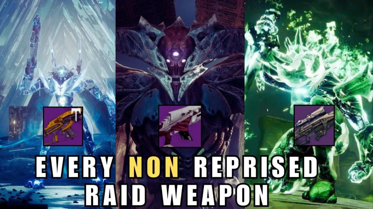 Every NON Reprised Destiny 1 Raid Weapon That Hasn't Returned To Destiny 2
