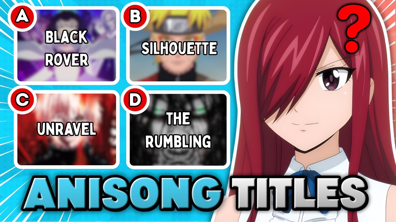 🔥 4 Song Titles, 1 Anime 🤯 Can You Figure It Out? | Anime Quiz!