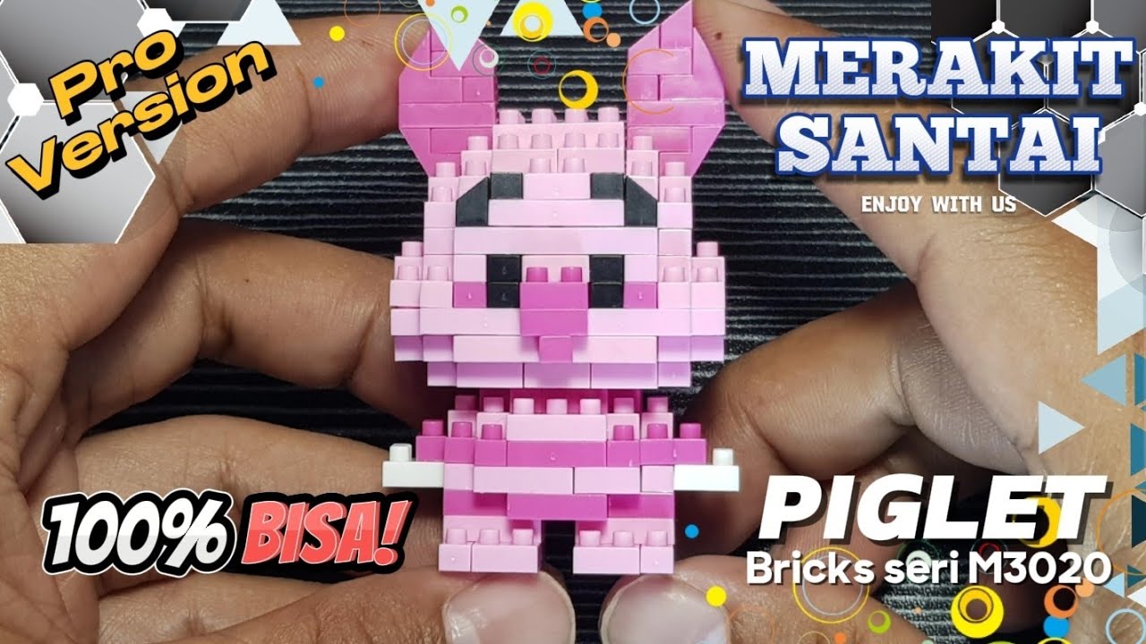 Merakit santai Lego bricks Piglet seri M3020