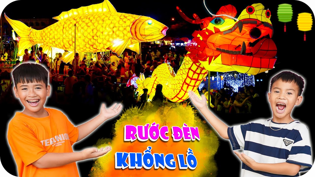 Rước Đèn Trung Thu Siêu To Khổng Lồ | Min Min TV Minh Khoa