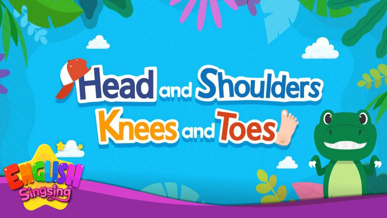 Head and shoulders knees and toes - Nursery Rhymes - Animation Kids song with Lyrics