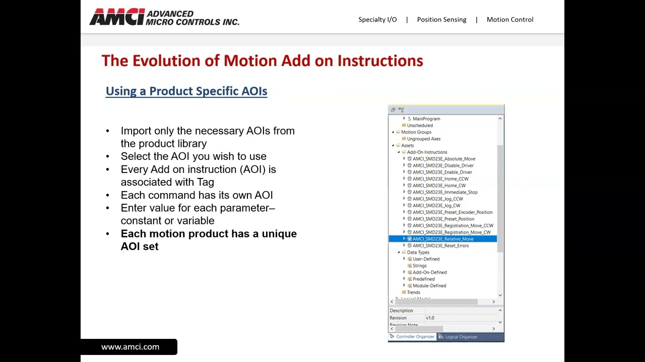 Using Third Party Motion Add-On Instructions (AOI's) in Studio5000®