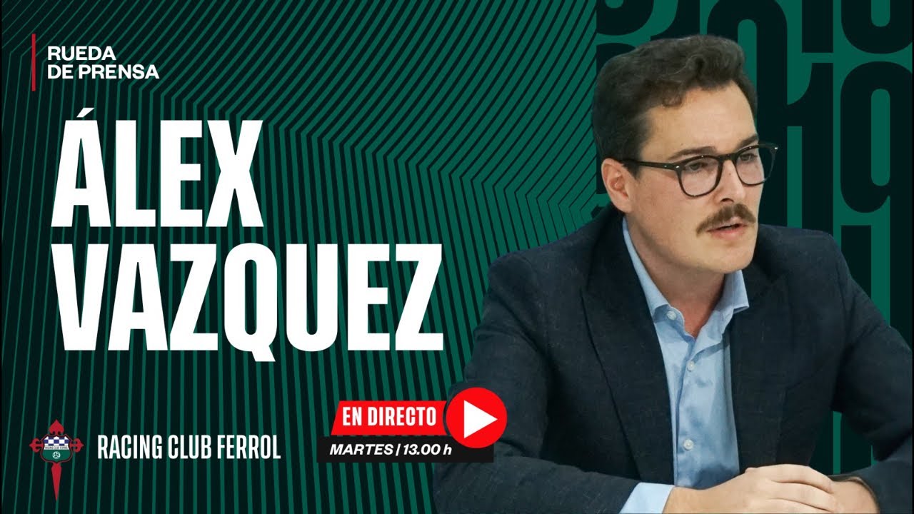Álex Vázquez, director de fútbol do Racing Club Ferrol, analiza o peche do mercado de xaneiro