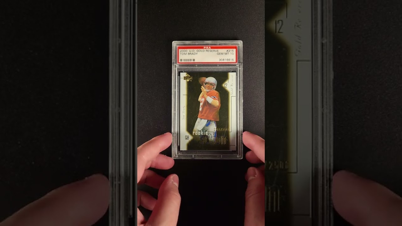 2000 Upper Deck Gold Reserve Tom Brady ROOKIE /2500 #215 PSA 10 GEM MINT