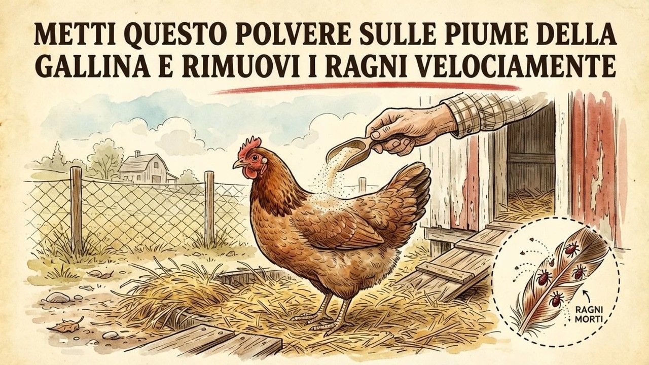 Lo faccio da anni! Il metodo naturale più efficace contro i pidocchi e gli acari delle galline