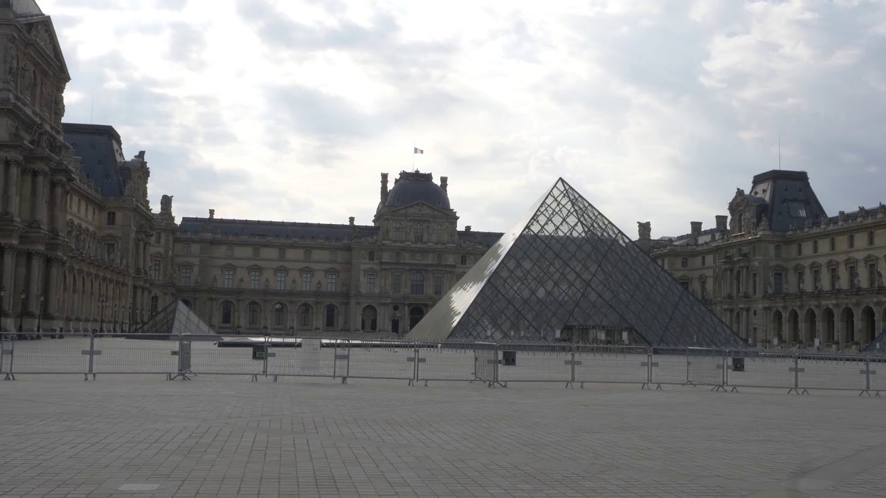 Empty Louvre Museum & Tuileries Palace