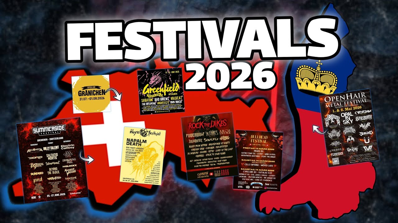 Metal-FESTIVAL-Guide 2026: Wo musst du hin?🏕️🎤Schweiz + Liechtenstein Highlights🇨🇭🇱🇮