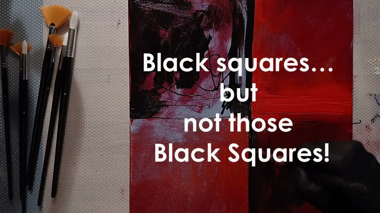 RED Abstract Art: Step-by-Step Knife & Brush Painting Tutorial #abstractart #arttutorial #impasto