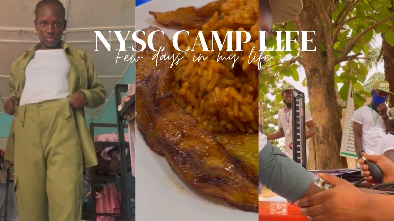 NYSC VLOG: WHEN WILL NYSC START GIVING US OUR SIZE?🙄|MORNING DRILL + SWEARING-IN, NYSC FOOD,CHECKUP