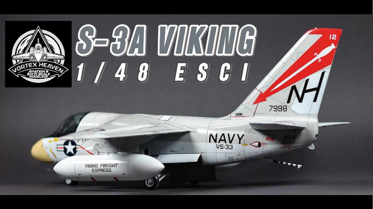 1/48 ESCI - US-3A Viking - USNAVY - Full Build timelapse - ScaleModeling